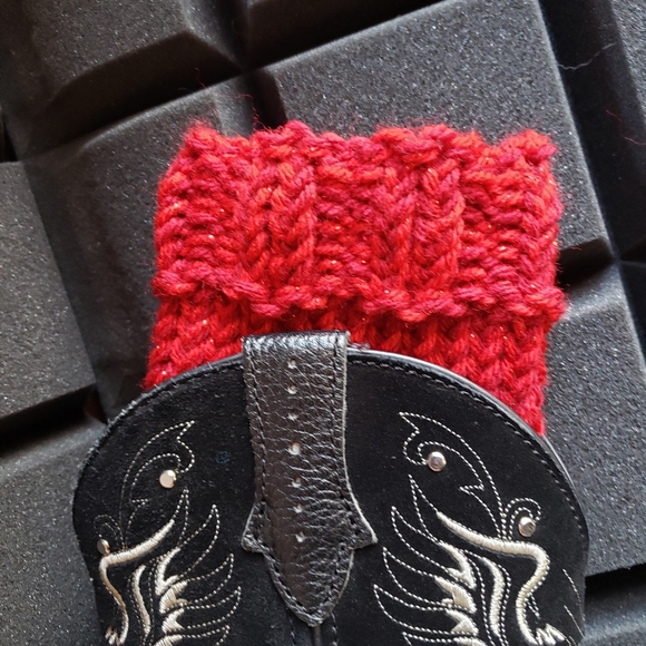 Handmade Knit boot cuffs or boot toppers - Picture 1 of 7